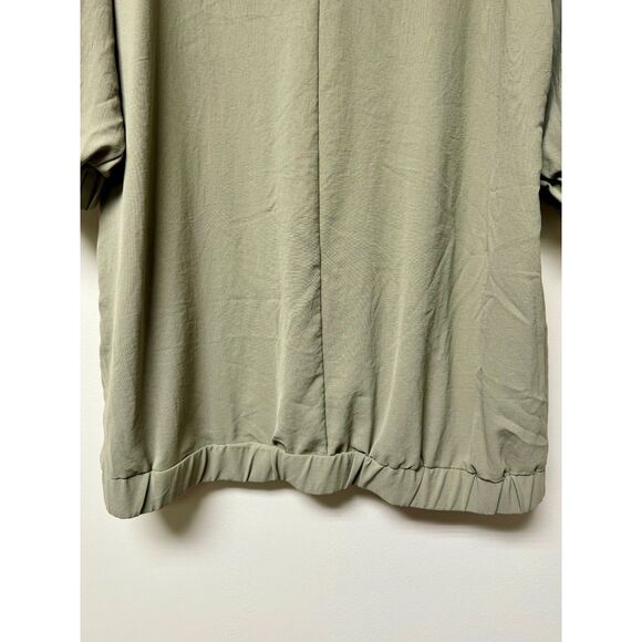 ZARA Hooded Track Style Dress with Grosgrain Ribbon Drawstring, Sz XL - Picture 10 of 14